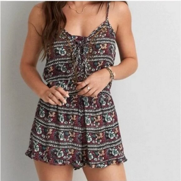 American Eagle Outfitters Pants - American Eagle Beaded Romper